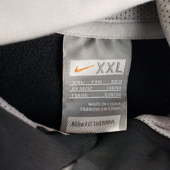 Nike Mens Black & Gray Pullover Hoodie Drawstring Hood & Kangaroo Pocket XXL - Picture 7 of 9